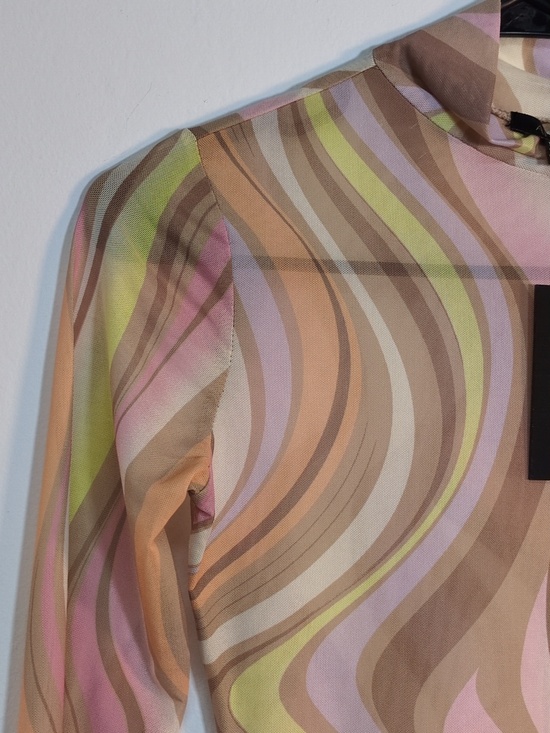 NEW AFRM Sunny Summer Marble Long Sleeve Shirt, Size S - Picture 4 of 9